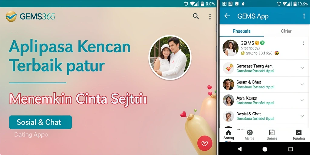 Tampilan antarmuka GEMS365 yang modern dan menarik.