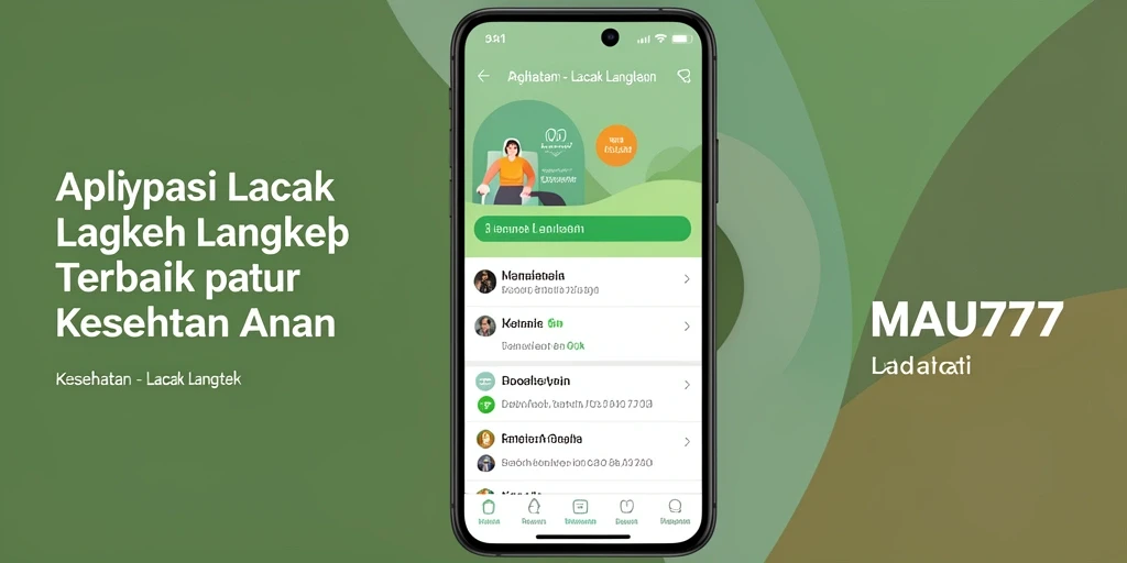 Antarmuka aplikasi MAU777 yang intuitif untuk lacak langkah.