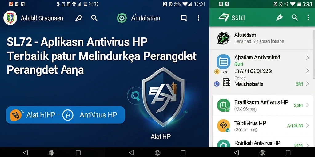 Tampilan antarmuka pengguna SL72 yang modern dan intuitif.